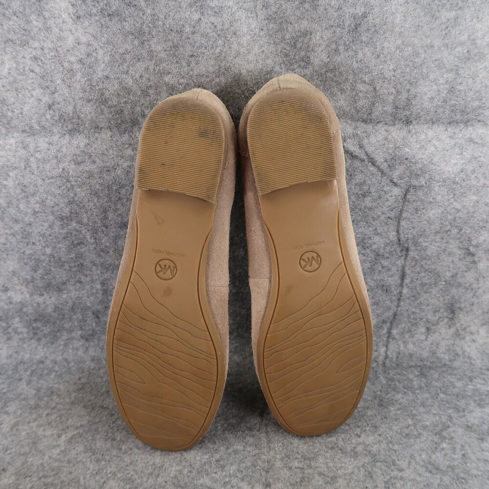 Michael Kors Shoes Womens 6.5 Loafer Leather Moccasin Slip On Fashion Career Tan - Picture 10 of 14